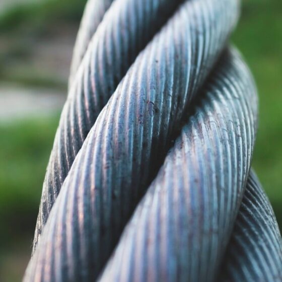 cable de acero de una linea de vida