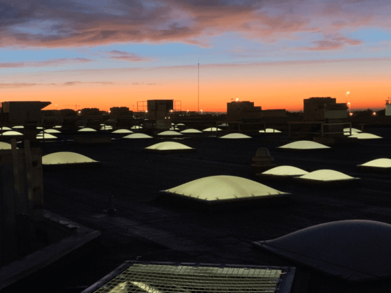 malla de seguridad para proteger claraboyas