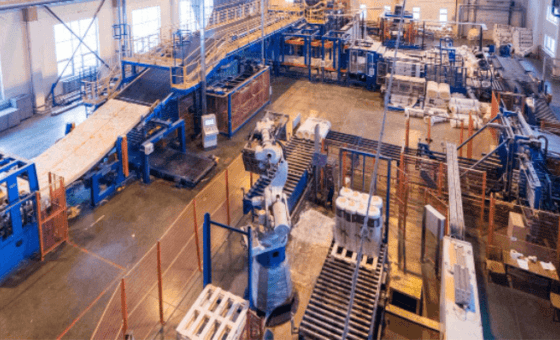 interior de una nave industrial