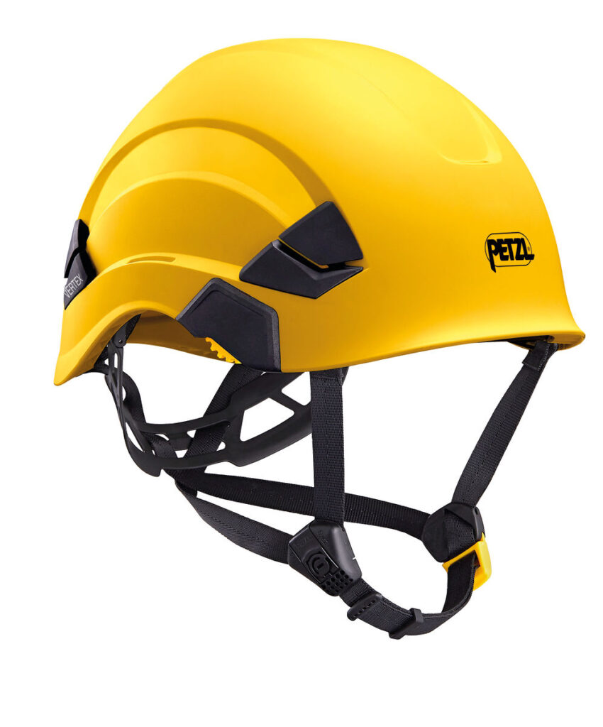 casco de seguridad amarillo