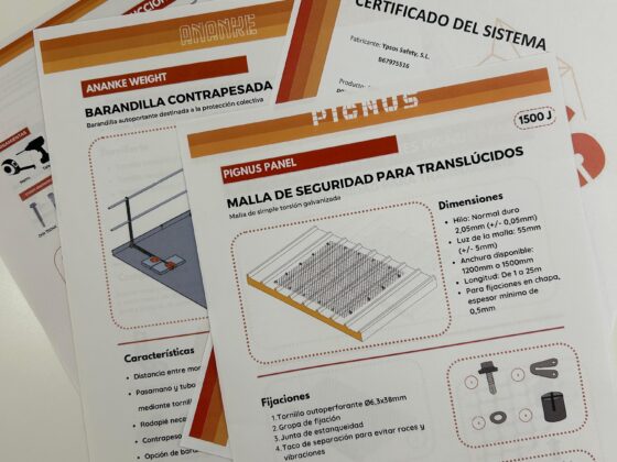 Documentación después de instalar en altura